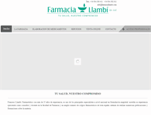 Tablet Screenshot of farmaciallambi.com